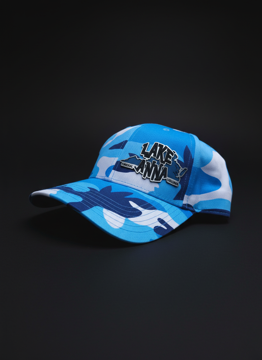 Lake Anna Virginia Blue Camo Trucker Hat