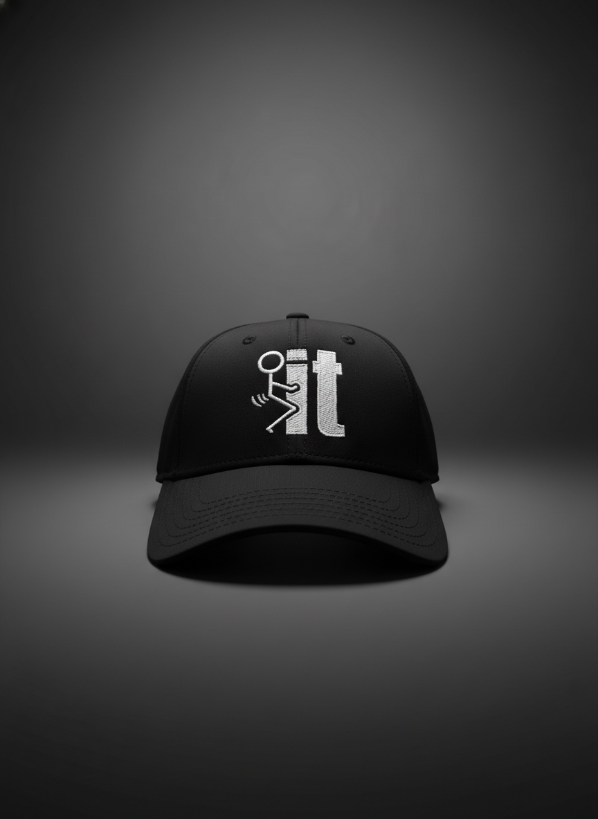 Silver F-It Embroidered Hat