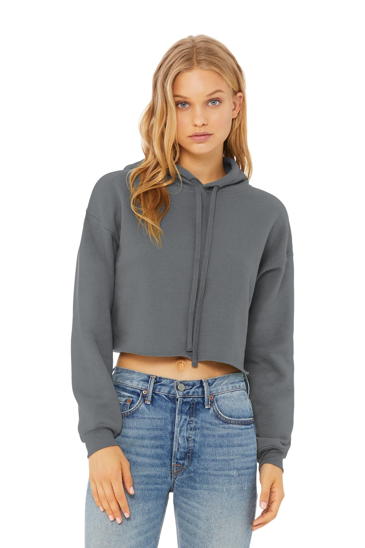 Bella + Canvas - Women's Sponge Fleece Cropped Fleece Hoodie (BC7502)