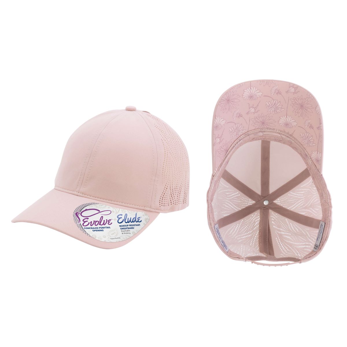 Infinity Her – Gaby – Perforated Performance Cap with Concealed Ponytail Opening