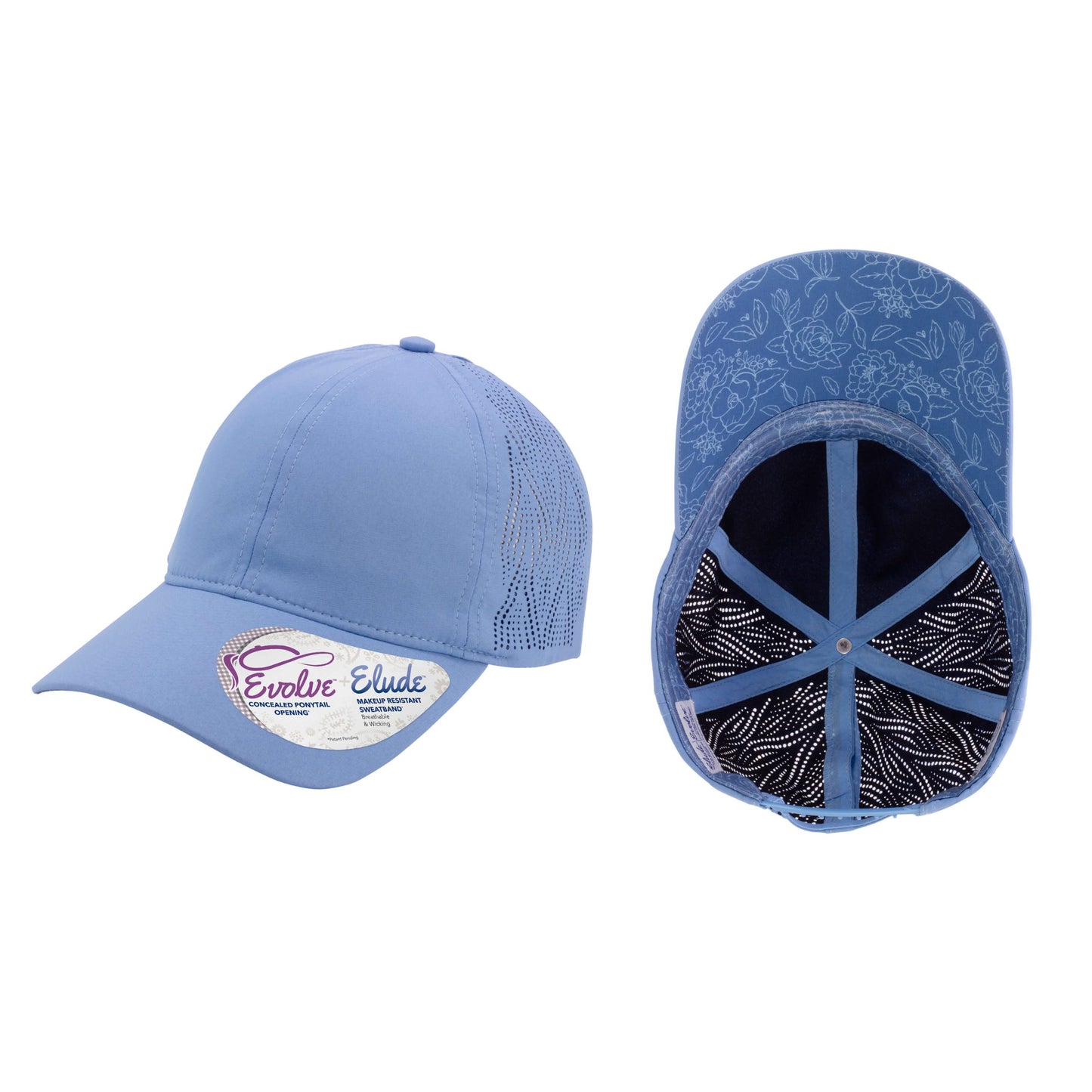 Infinity Her – Gaby – Perforated Performance Cap with Concealed Ponytail Opening