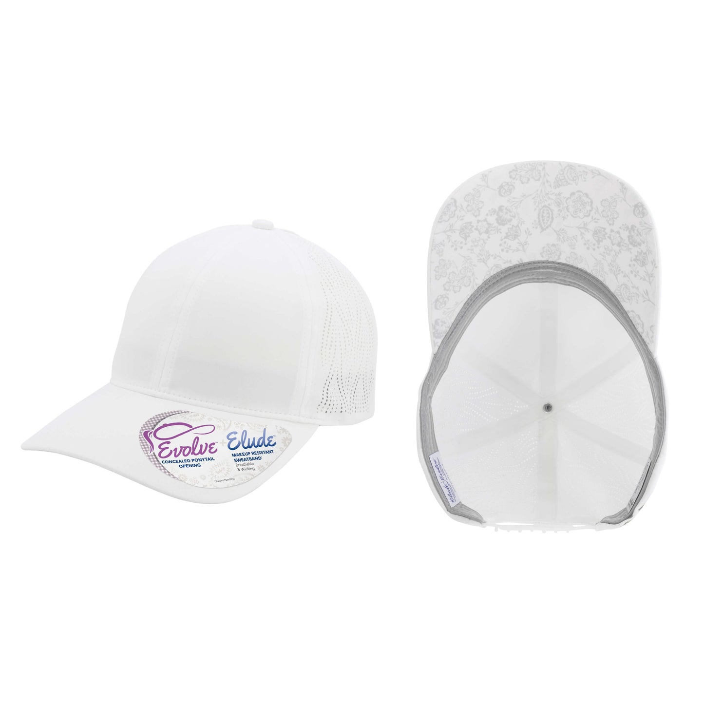 Infinity Her – Gaby – Perforated Performance Cap with Concealed Ponytail Opening