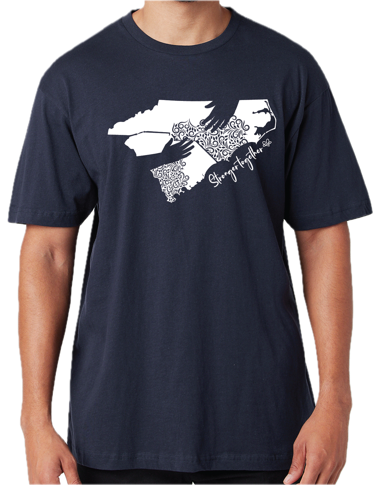 Cotton Heritage Unisex Short Sleeve T-Shirt (MC1040) With Stronger Together DTF Design