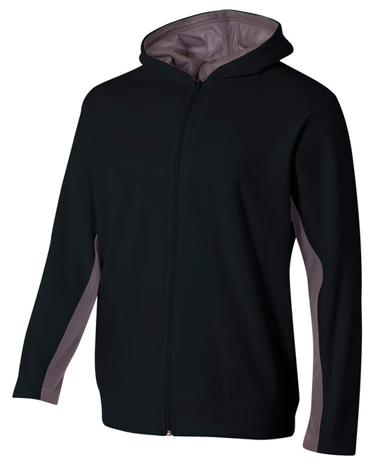 A4 - Full Zip Color Block Fleece Hoodie (NB4251)