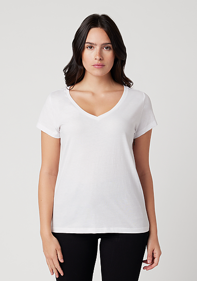 Cotton Heritage - Women's V-Neck T-shirt (W1247)