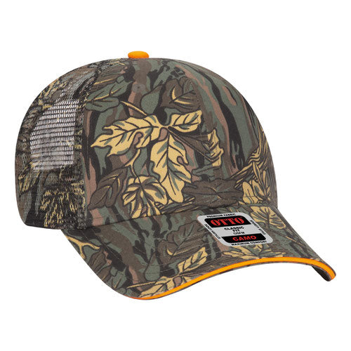 Camouflage 6 Panel Low Profile Mesh Back Trucker Hat (106-752)