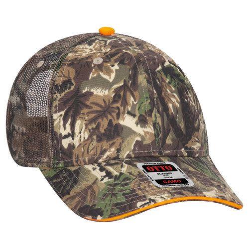 Camouflage 6 Panel Low Profile Mesh Back Trucker Hat (106-752)