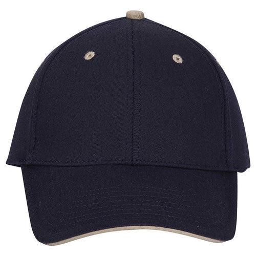 OTTO 6 Panel Low Profile Baseball Cap (12-269) - Kraft Life Custom Apparel