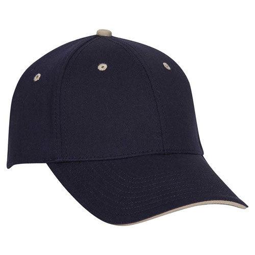 OTTO 6 Panel Low Profile Baseball Cap (12-269) - Kraft Life Custom Apparel