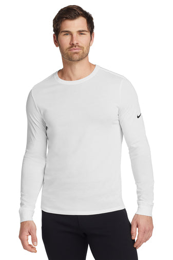 Nike Dri-FIT Cotton/Poly Long Sleeve Tee (NKBQ5230)