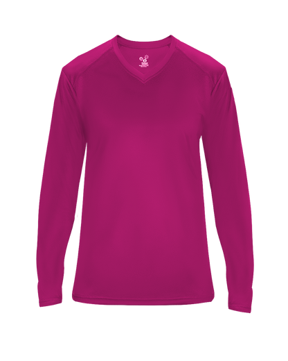 Badger Sport - ULTIMATE LADIES' V-NECK L/S TE (406400)