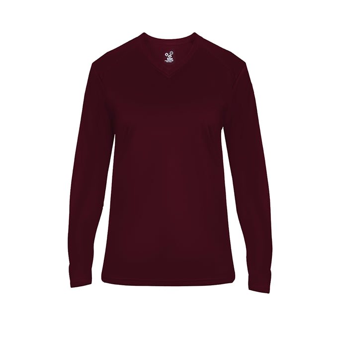 Badger Sport - ULTIMATE LADIES' V-NECK L/S TE (406400)