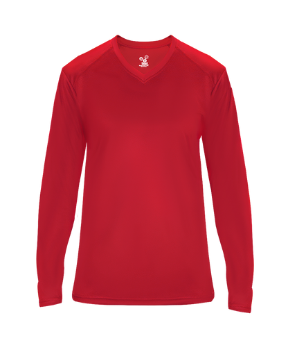 Badger Sport - ULTIMATE LADIES' V-NECK L/S TE (406400)