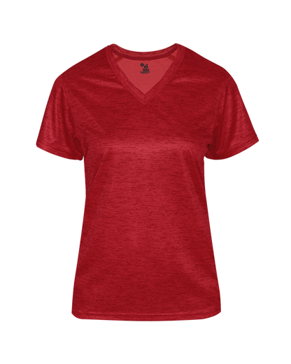 Badger Sport - TONAL BLEND LADIES' V-NECK TEE (417500)