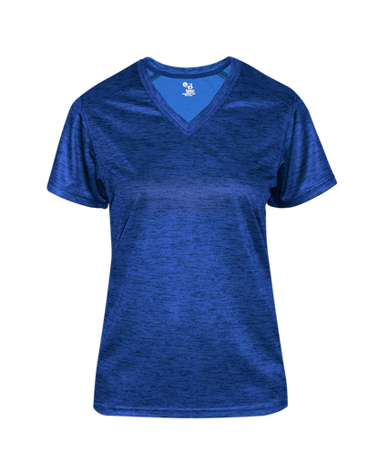 Badger Sport - TONAL BLEND LADIES' V-NECK TEE (417500)