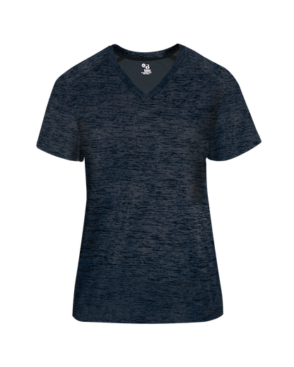 Badger Sport - TONAL BLEND LADIES' V-NECK TEE (417500)