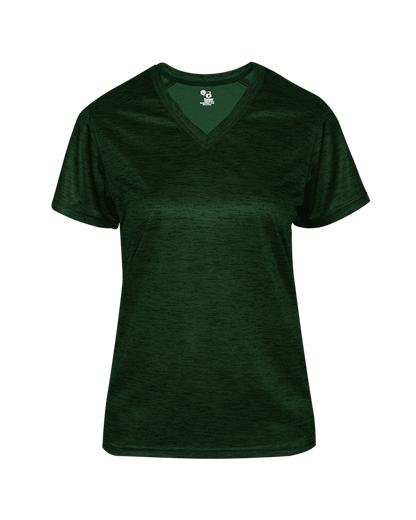 Badger Sport - TONAL BLEND LADIES' V-NECK TEE (417500)