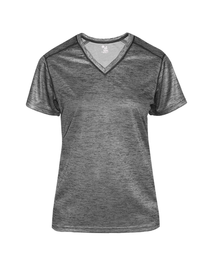 Badger Sport - TONAL BLEND LADIES' V-NECK TEE (417500)