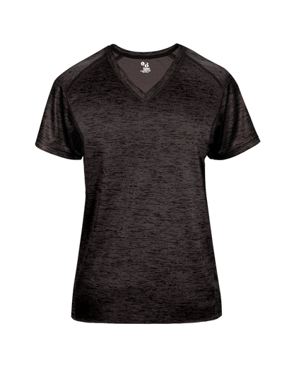 Badger Sport - TONAL BLEND LADIES' V-NECK TEE (417500)