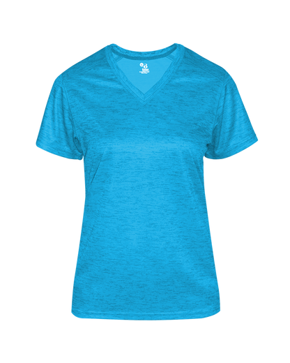 Badger Sport - TONAL BLEND LADIES' V-NECK TEE (417500)