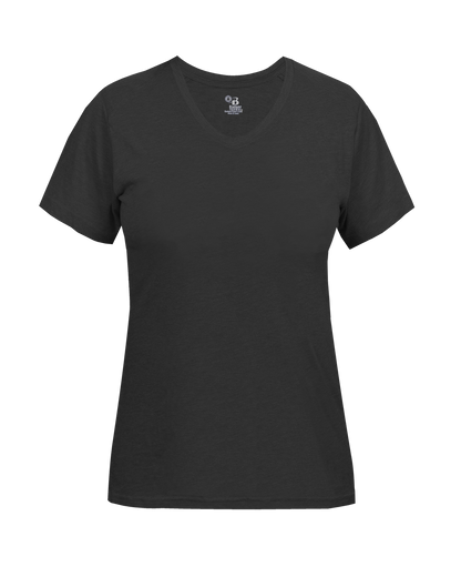 Badger Sport - LADIES TRI-BLEND V-NECK TEE (496200)