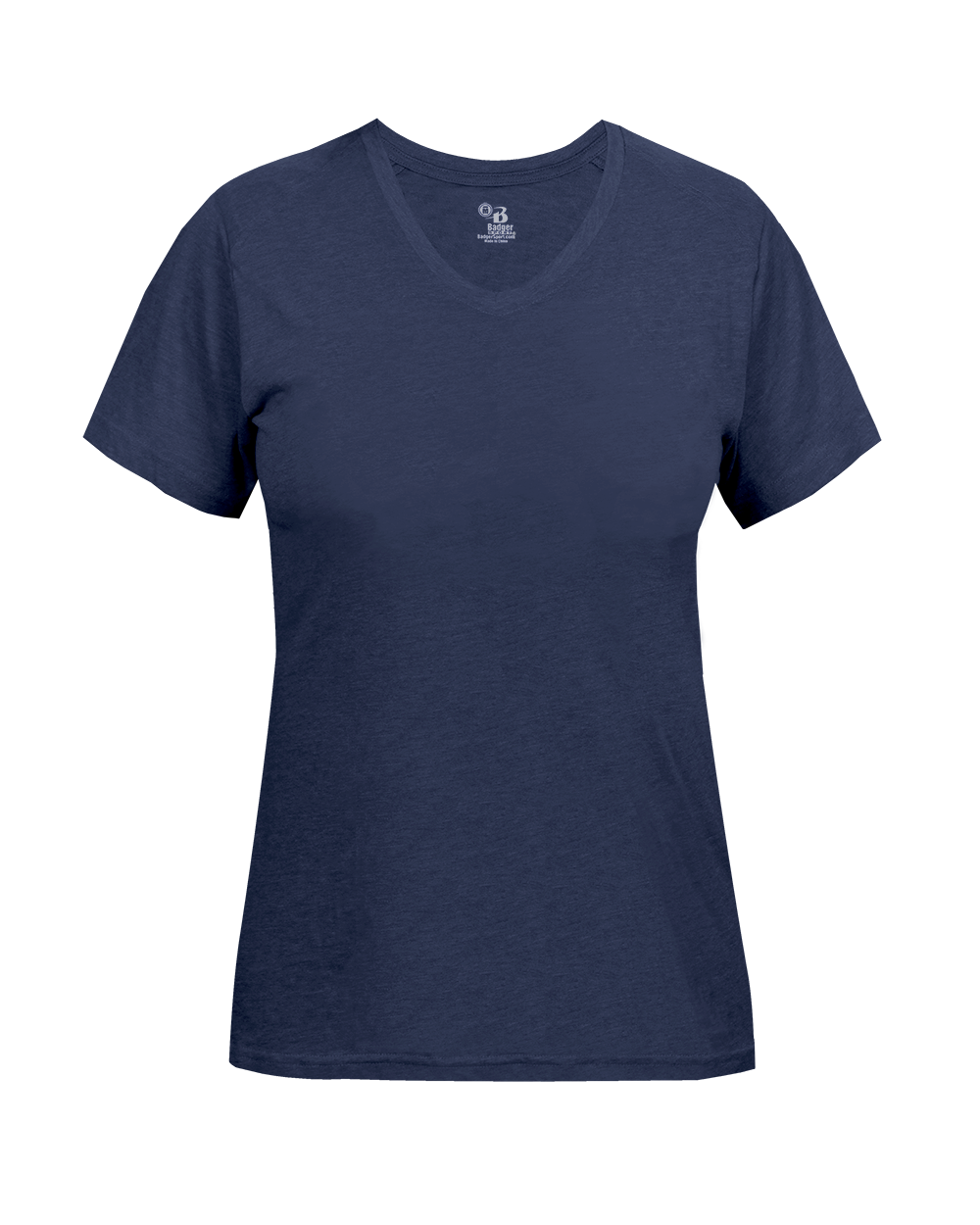 Badger Sport - LADIES TRI-BLEND V-NECK TEE (496200)