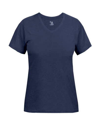 Badger Sport - LADIES TRI-BLEND V-NECK TEE (496200)