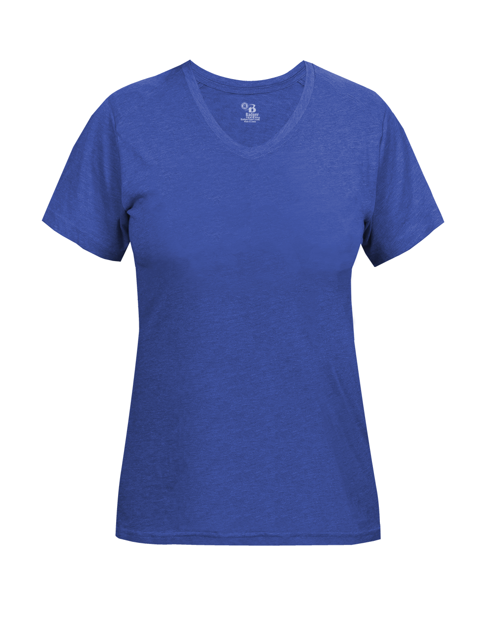 Badger Sport - LADIES TRI-BLEND V-NECK TEE (496200)