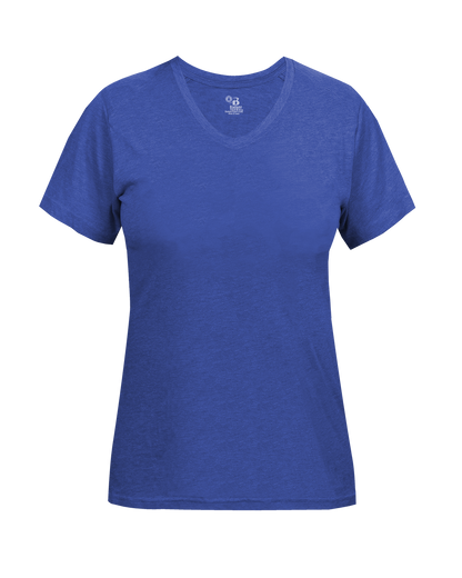 Badger Sport - LADIES TRI-BLEND V-NECK TEE (496200)