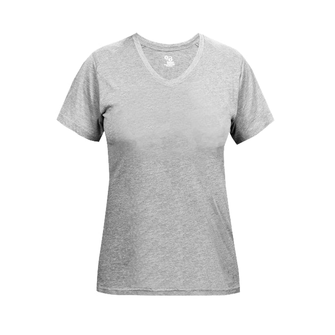 Badger Sport - LADIES TRI-BLEND V-NECK TEE (496200)