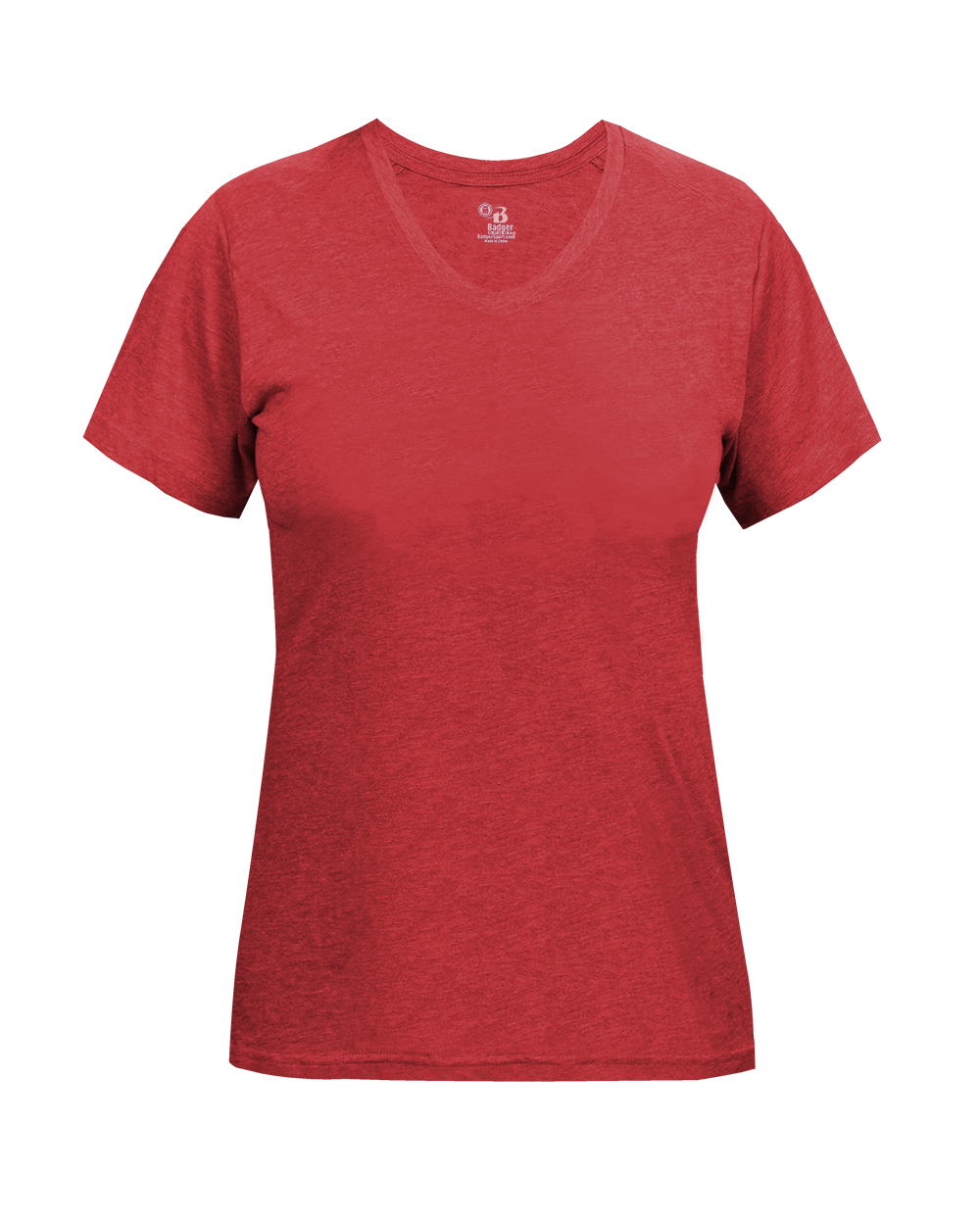 Badger Sport - LADIES TRI-BLEND V-NECK TEE (496200)
