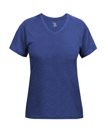 Badger Sport - LADIES TRI-BLEND V-NECK TEE (496200)