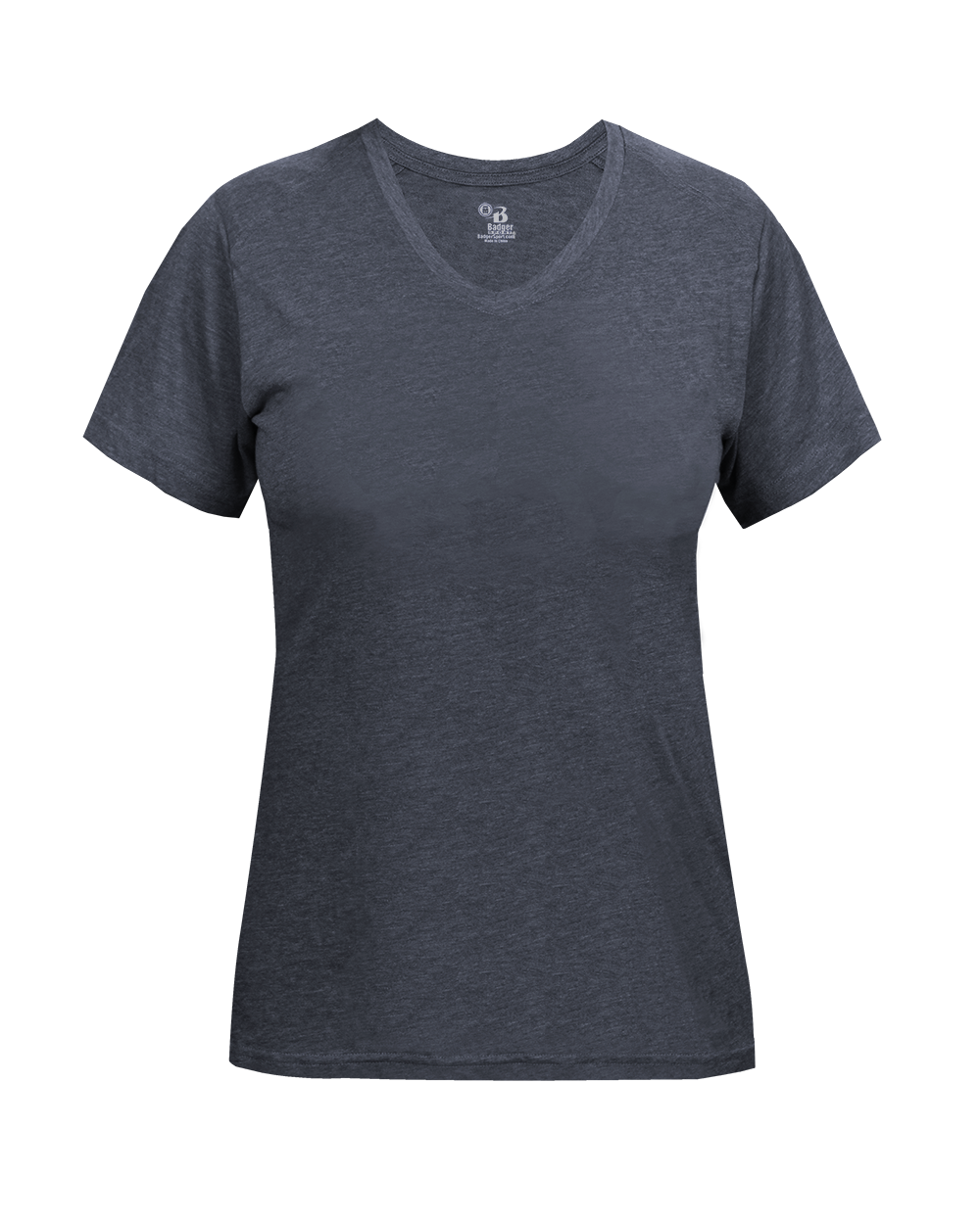 Badger Sport - LADIES TRI-BLEND V-NECK TEE (496200)