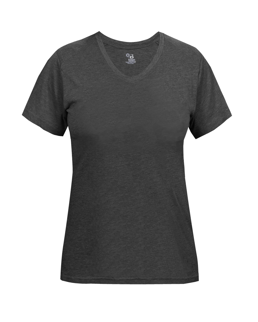 Badger Sport - LADIES TRI-BLEND V-NECK TEE (496200)