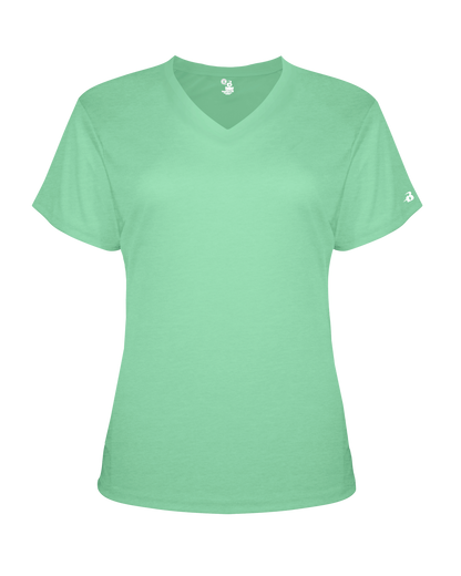 Badger Sport - LADIES TRI-BLEND V-NECK TEE (496200)