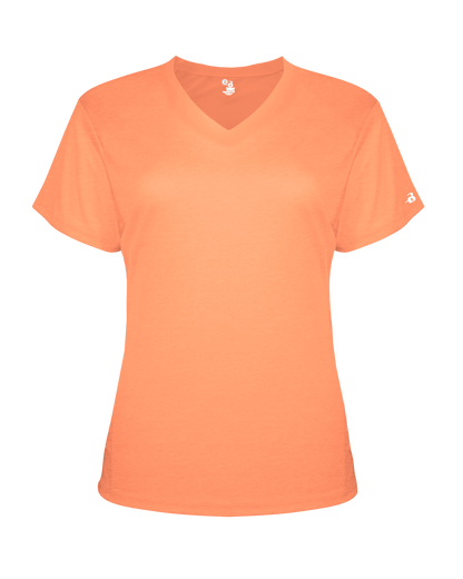 Badger Sport - LADIES TRI-BLEND V-NECK TEE (496200)