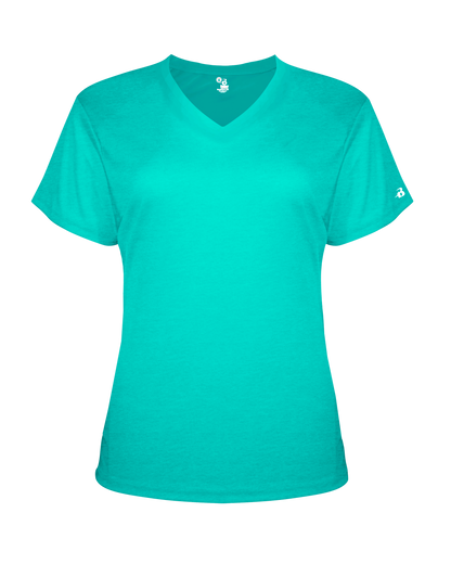 Badger Sport - LADIES TRI-BLEND V-NECK TEE (496200)