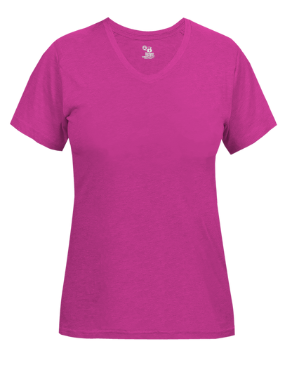 Badger Sport - LADIES TRI-BLEND V-NECK TEE (496200)