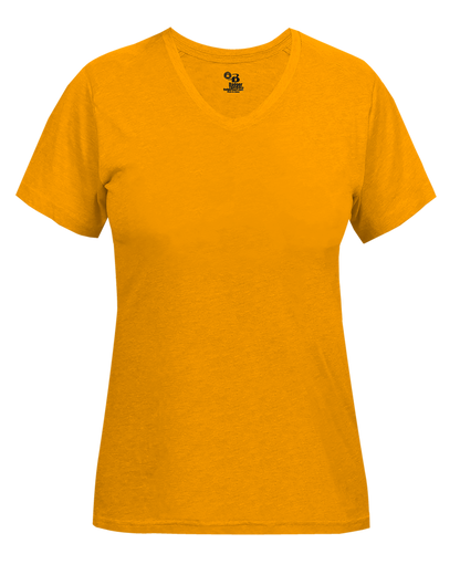 Badger Sport - LADIES TRI-BLEND V-NECK TEE (496200)