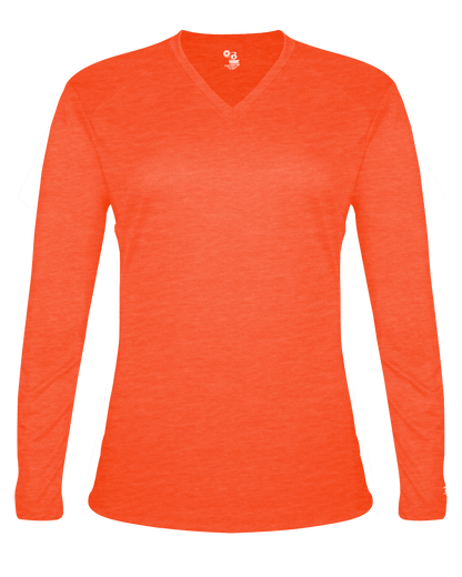 Badger Sport - TRI-BLEND LADIES' V-NECK L/S T (496400)