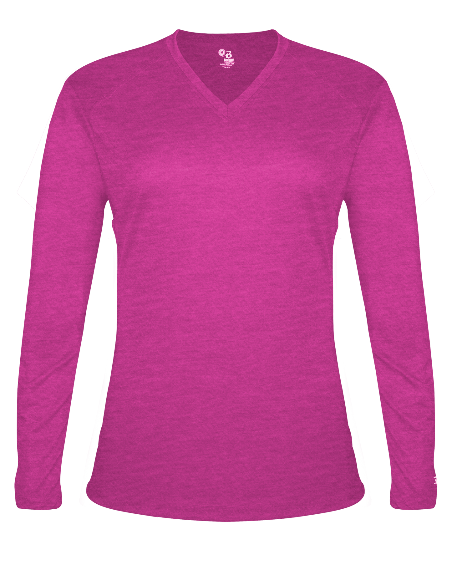Badger Sport - TRI-BLEND LADIES' V-NECK L/S T (496400)