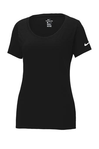 Nike Ladies Dri-FIT Cotton/Poly Scoop Neck Tee - Kraft Life Custom Apparel