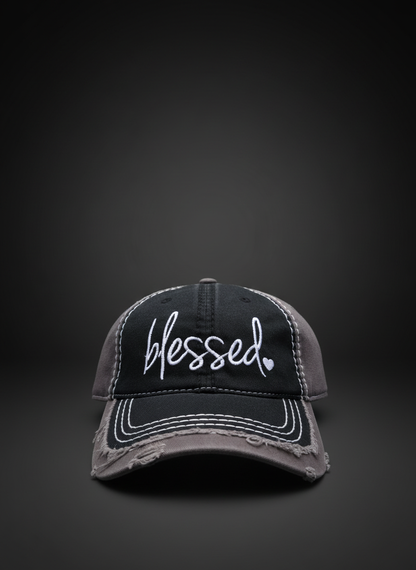 6 Panel Low Profile "Blessed" Embroidered Dad Hat