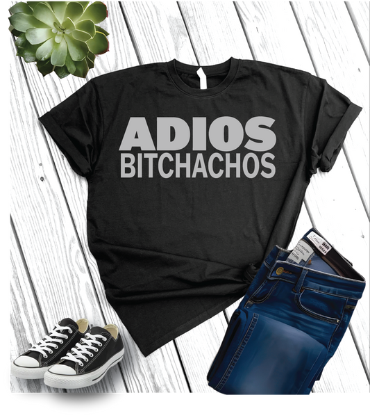 Cotton Heritage Unisex Short Sleeve T-Shirt (MC1040) With Adios Bitchachos DTF Design