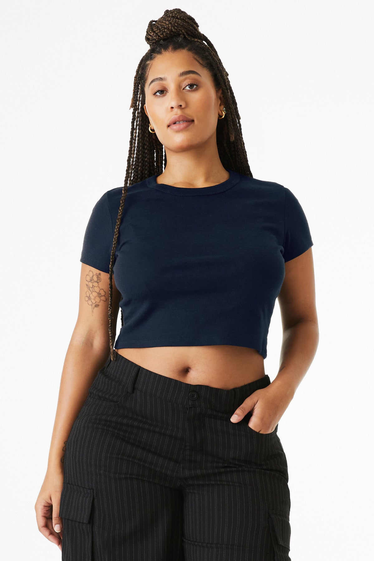 Bella + Canvas Women's Micro Rib Baby Tee (BC1010)