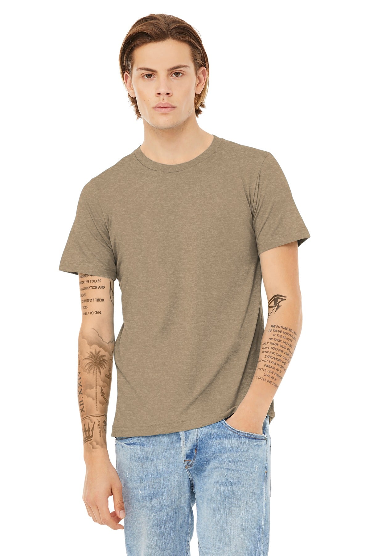 Bella + Canvas - Unisex Heather CVC Short Sleeve Tee (BC3001CVC)