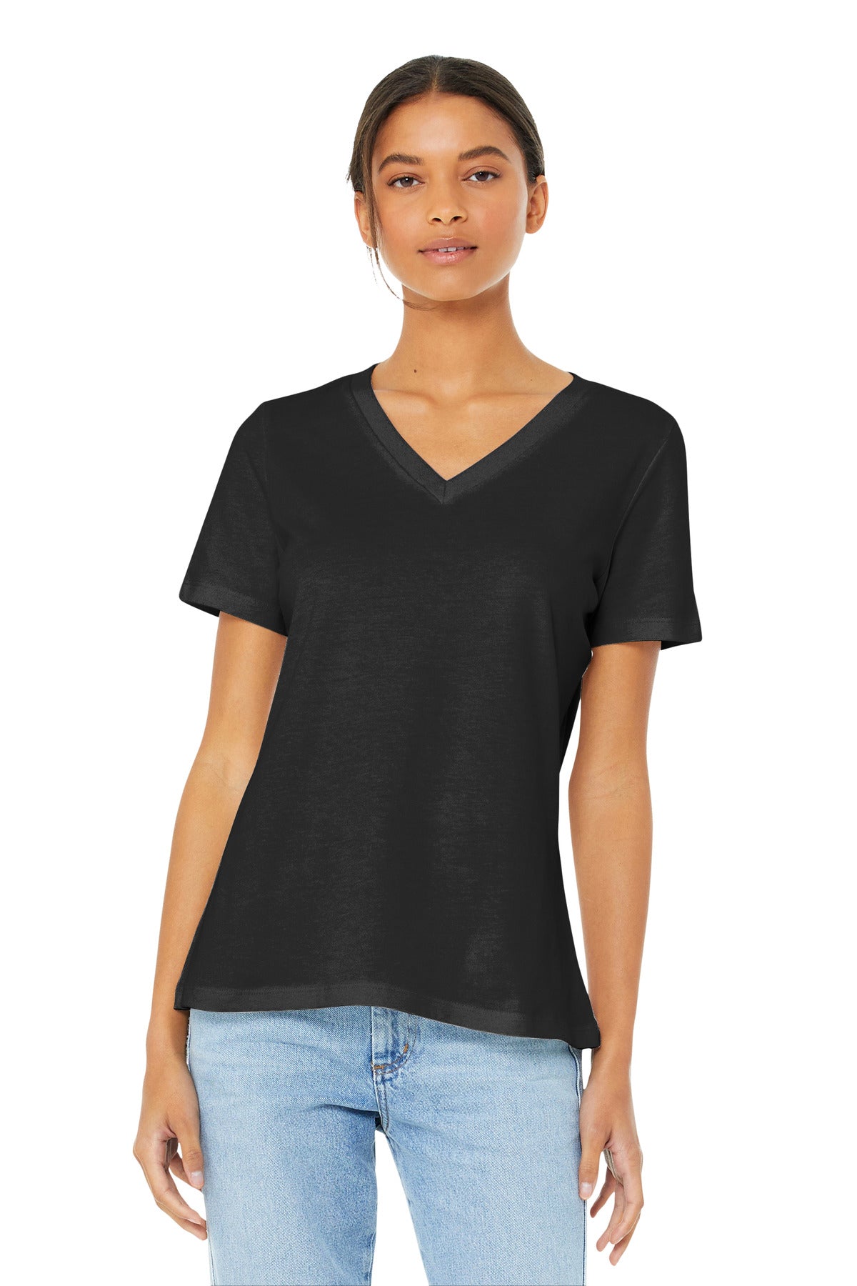 Bella + Canvas - Women's Relaxed Jersey Short Sleeve V-Neck Tee (BC6405)
