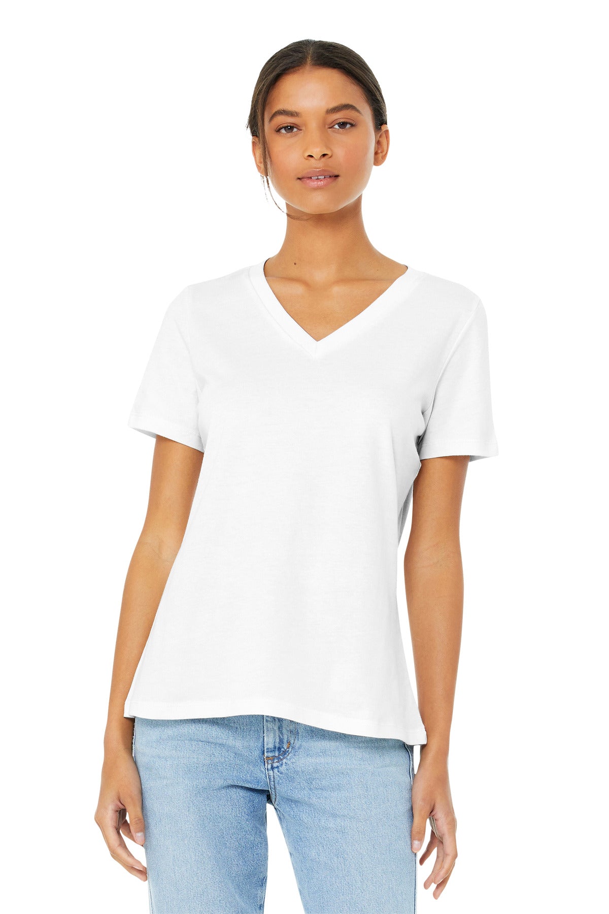 Bella + Canvas - Women's Relaxed Jersey Short Sleeve V-Neck Tee (BC6405)