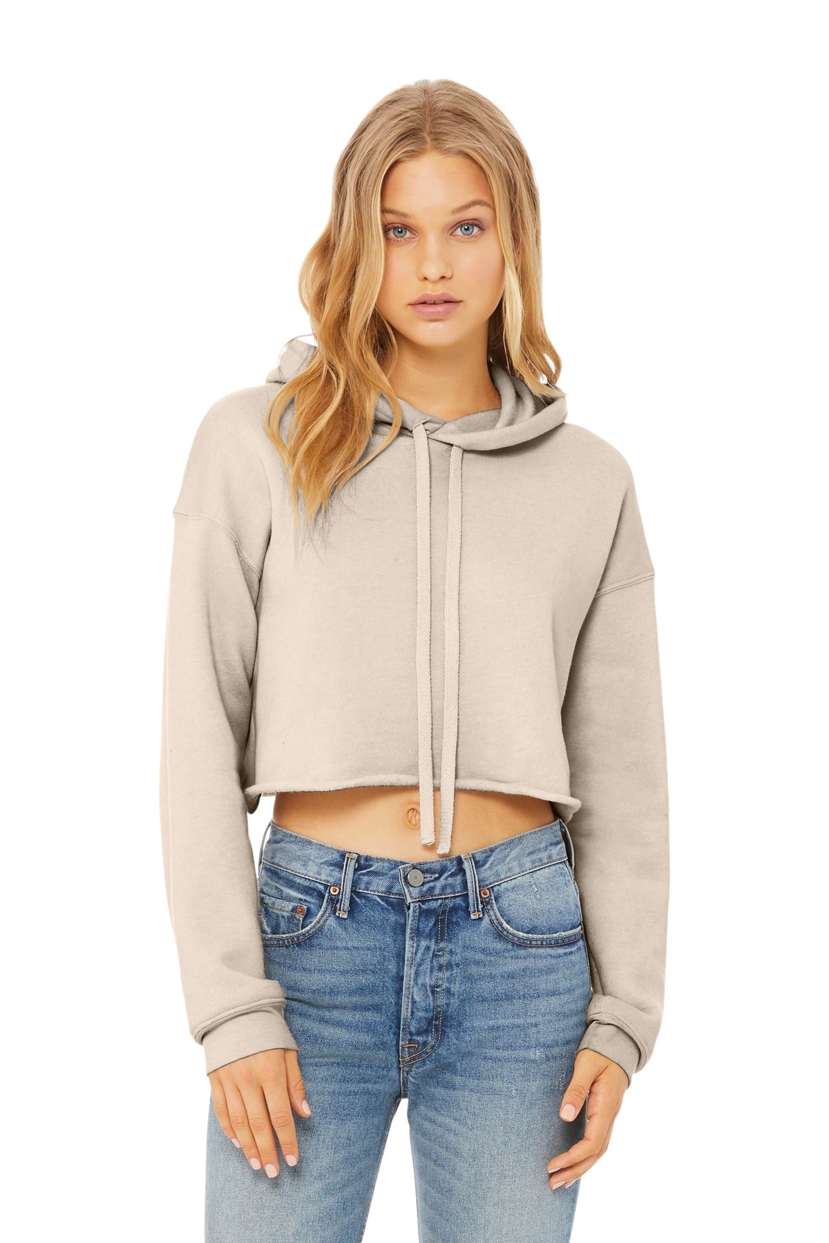 Bella + Canvas - Women's Sponge Fleece Cropped Fleece Hoodie (BC7502)