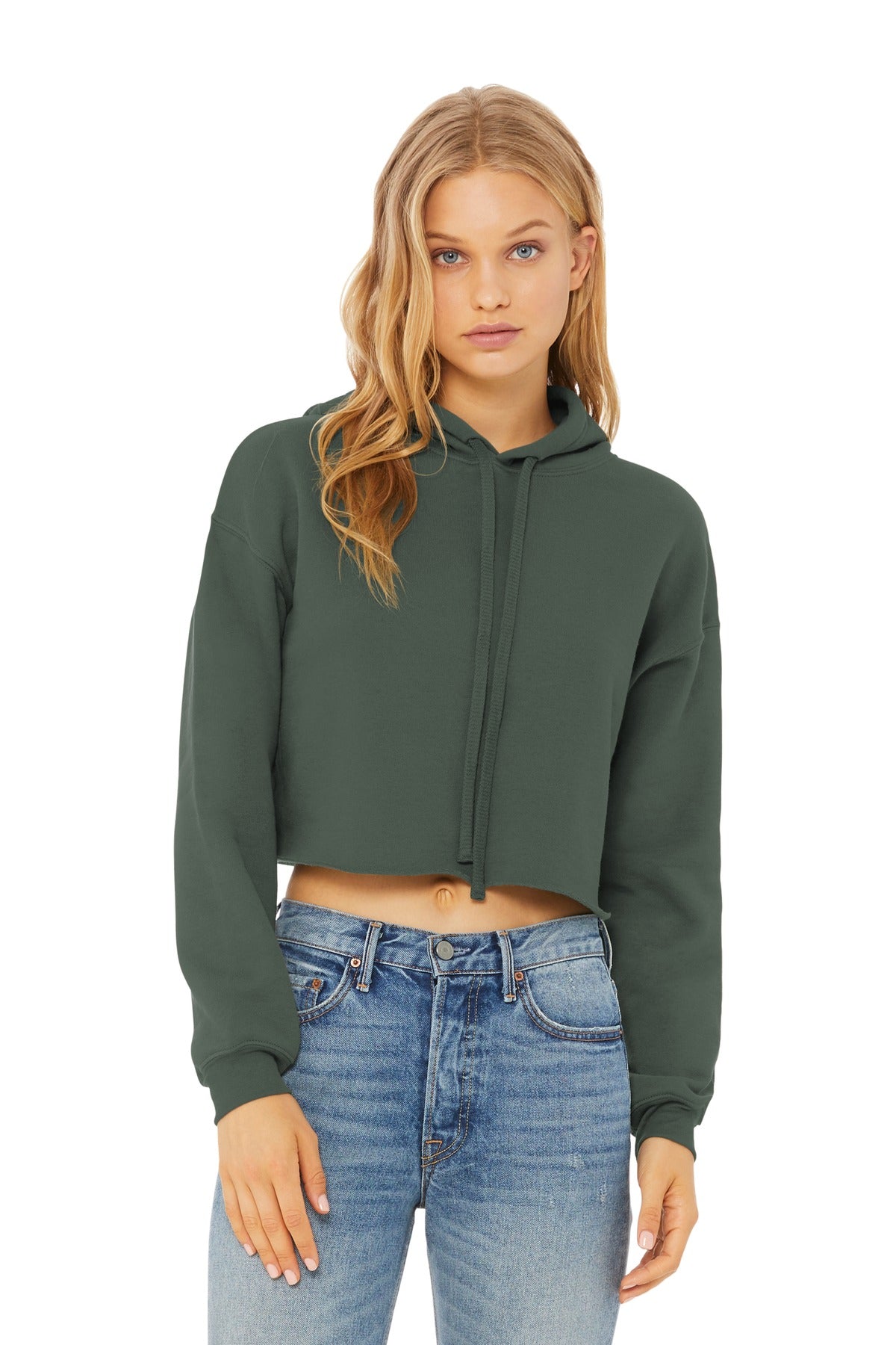 Bella + Canvas - Women's Sponge Fleece Cropped Fleece Hoodie (BC7502)